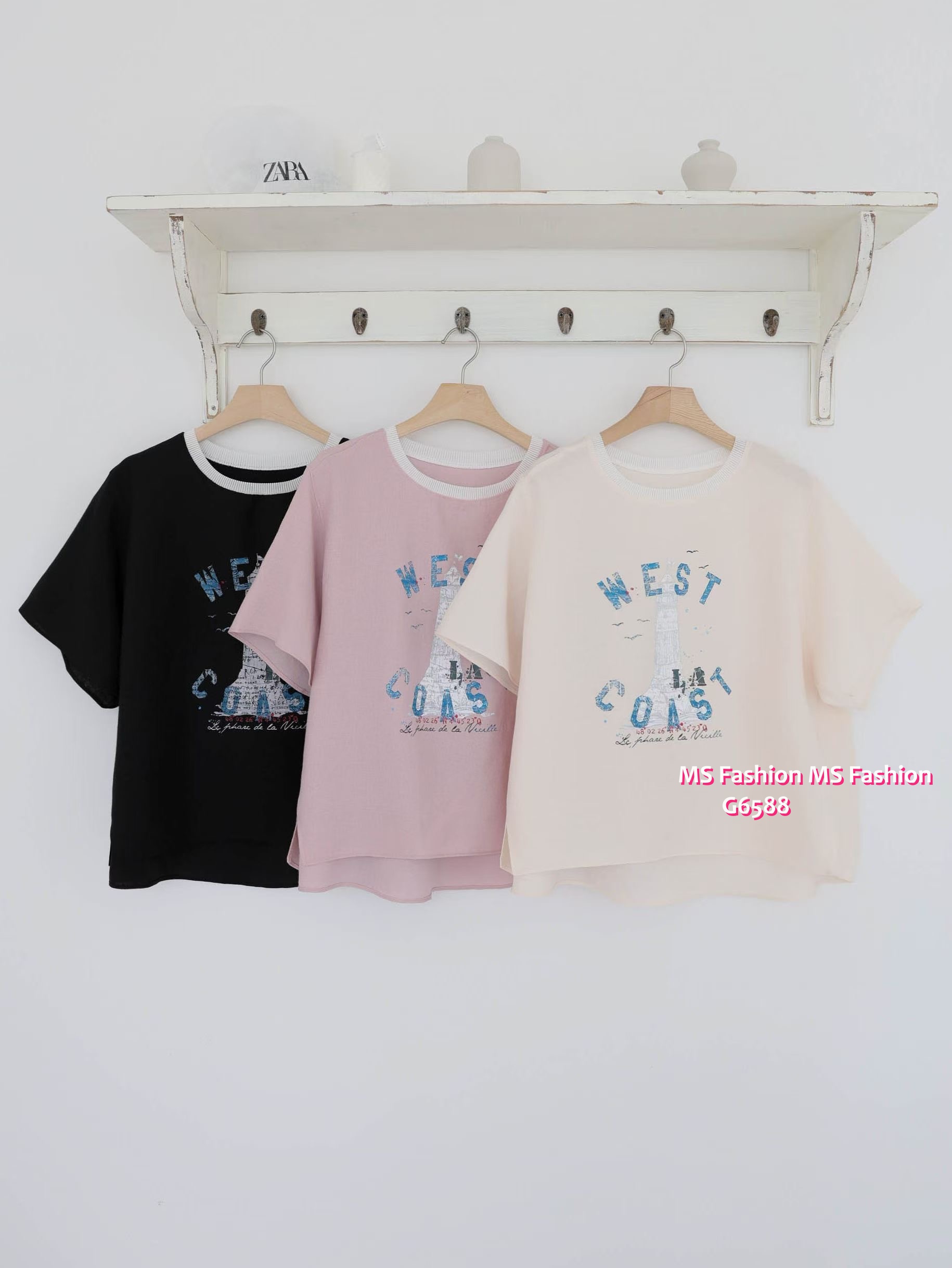 G6588 靚print top