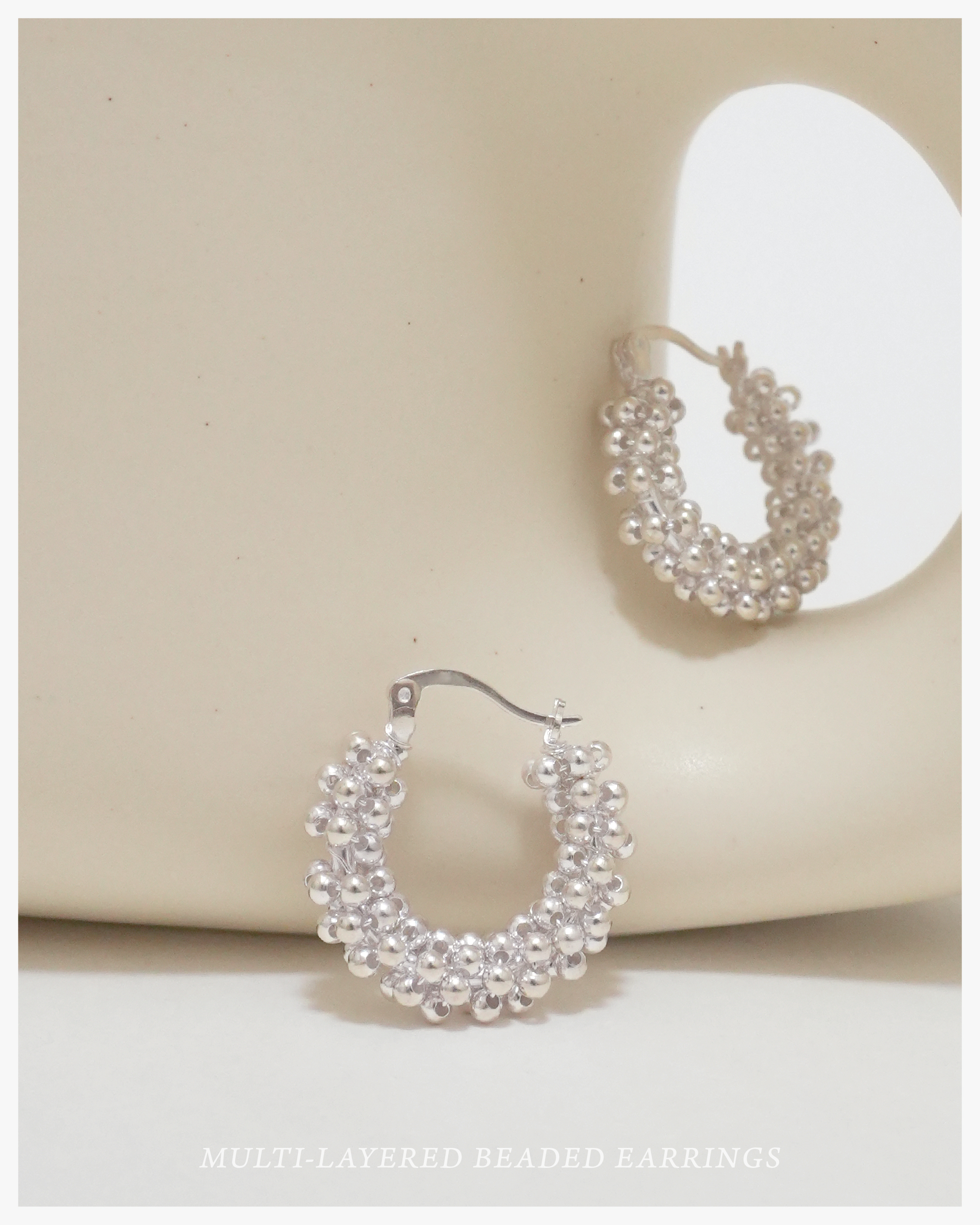 Multi-Layered Beaded Earrings