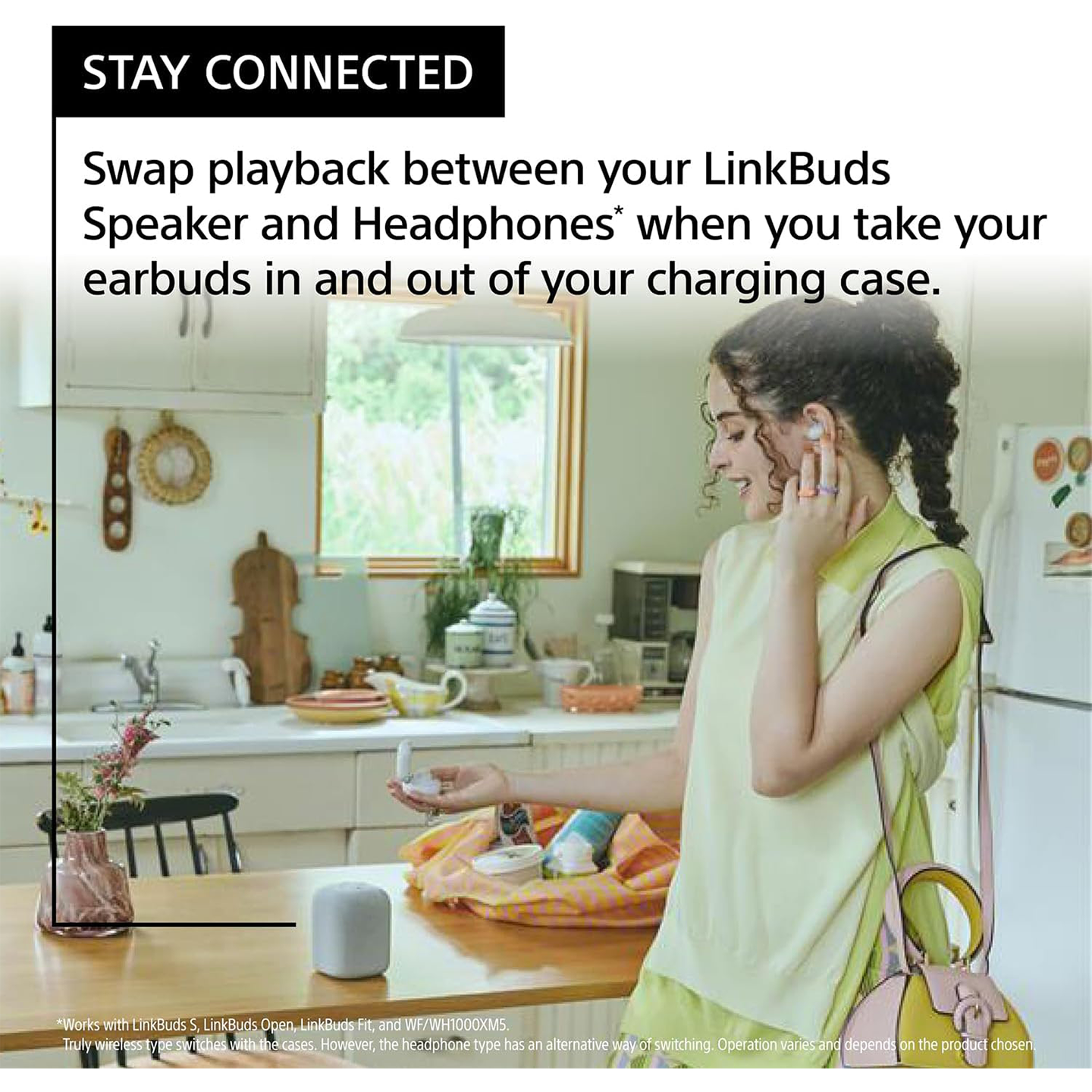 Sony LinkBuds Portable Wireless Speaker Black (SRS-LS1)