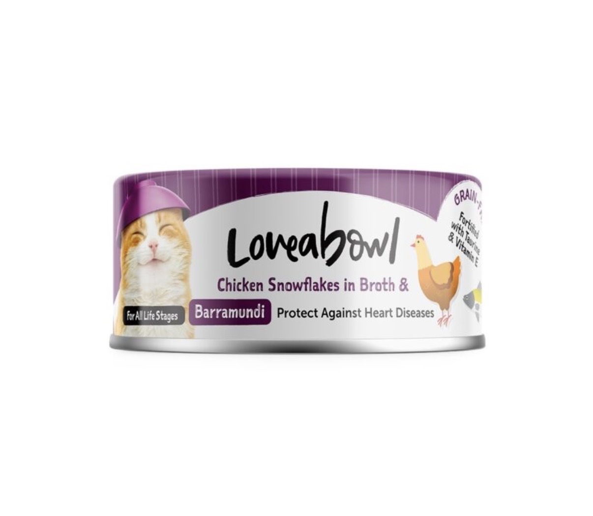 Loveabowl  無穀物 強心嫩雞鱸魚 70g 貓罐頭
