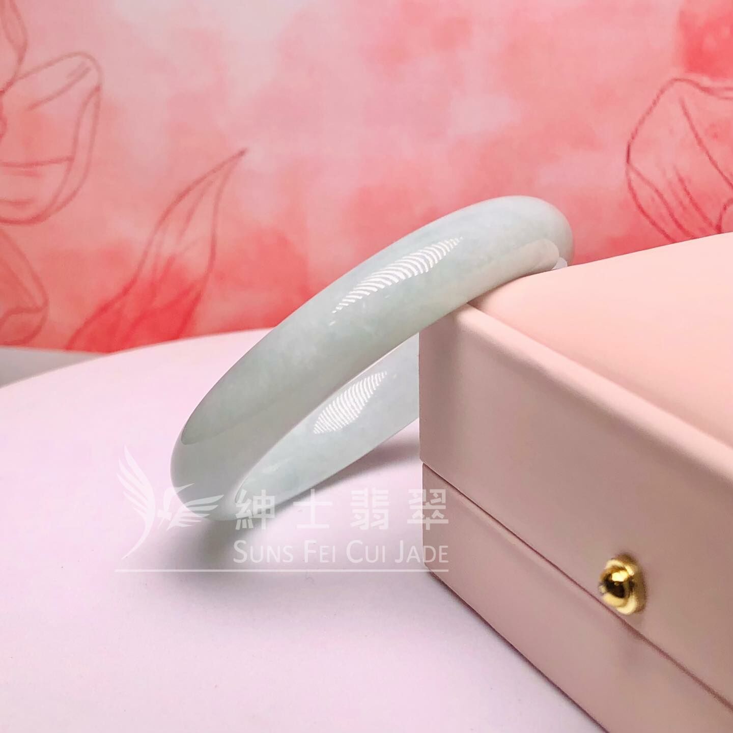 擺三橋蘋果綠福鐲50.9mm