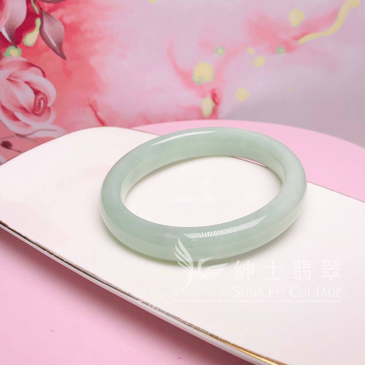 攞三橋晴水色福鐲55.6mm