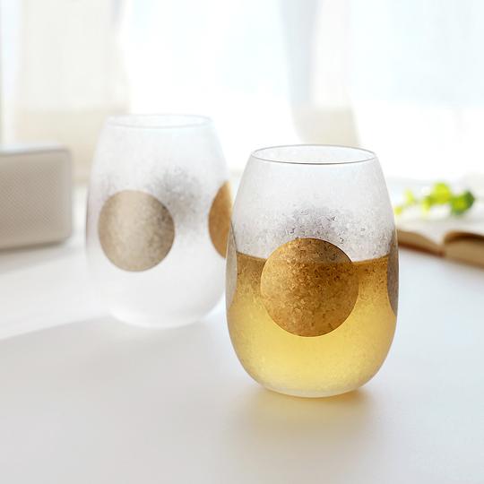 日本製 Ishizuka Glass 石塚硝子 日月磨砂玻璃杯套裝
