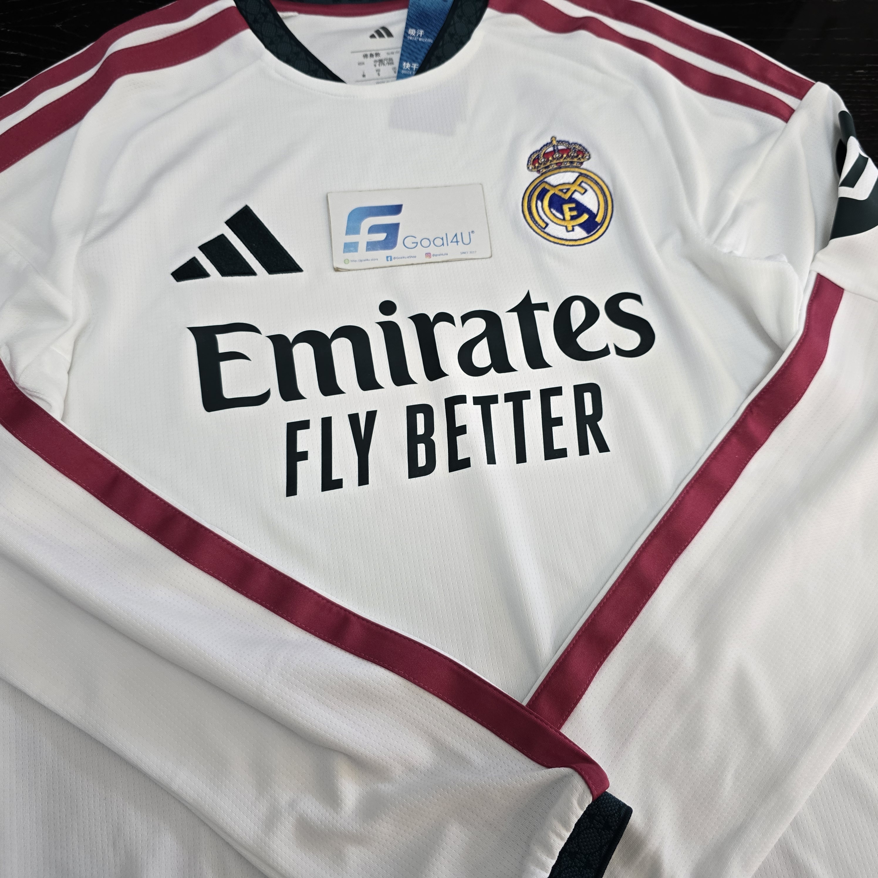 👑💎好比皇冠上鑽石與珍珠 Adidas Real Madrid 皇家馬德里 2026-27 主場長袖球迷版球衣 (可加印字章) KC3952