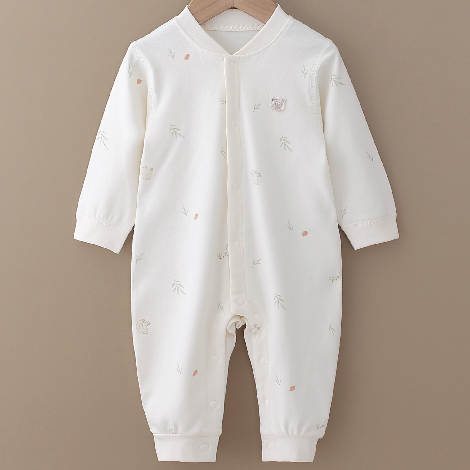 純棉時尚開胸哈衣 Fashion Baby Front-Opening Bodysuit(100% Cotton)