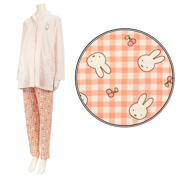 🈹特價🇯🇵預訂 日本直送🇯🇵Miffy櫻桃滿印孕婦哺乳長袖家居服套裝