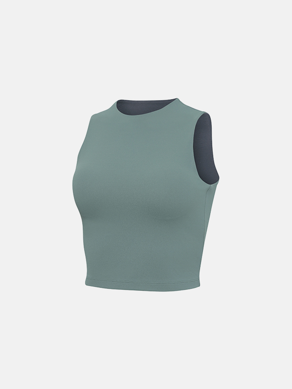 【雲感微高領Tank Top】預購_高強支撐Compression Round Neck Tank Top by Grandeline