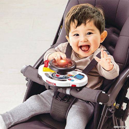  🆕【⭐訂購⭐】 🇯🇵日本直送 🌀 #Tomica 發聲發光 嬰兒車 軚盤玩具🌀[ELDD-0033][260504]
