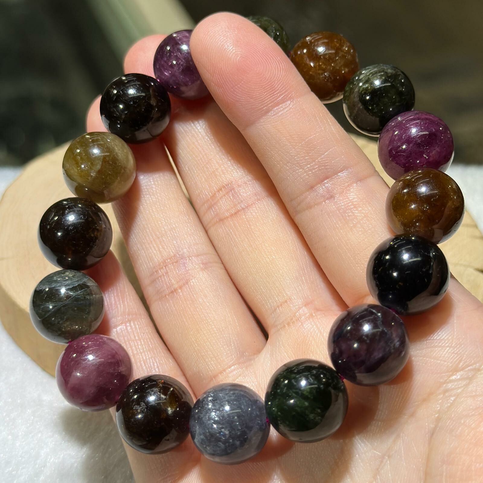 大m💫碧璽手串 13 mm +/-