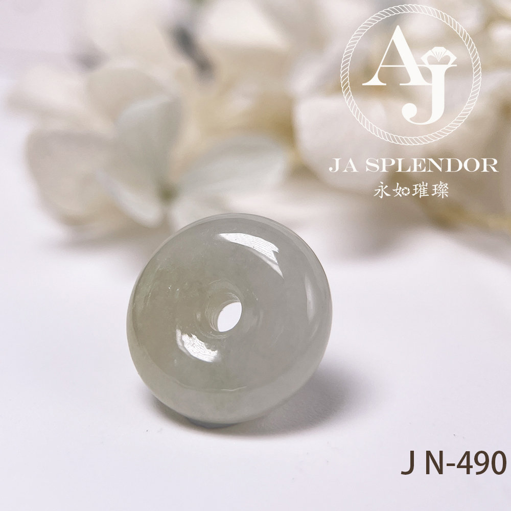 JN-474/485/489/490 天然翡翠A玉 黃加綠小平安扣