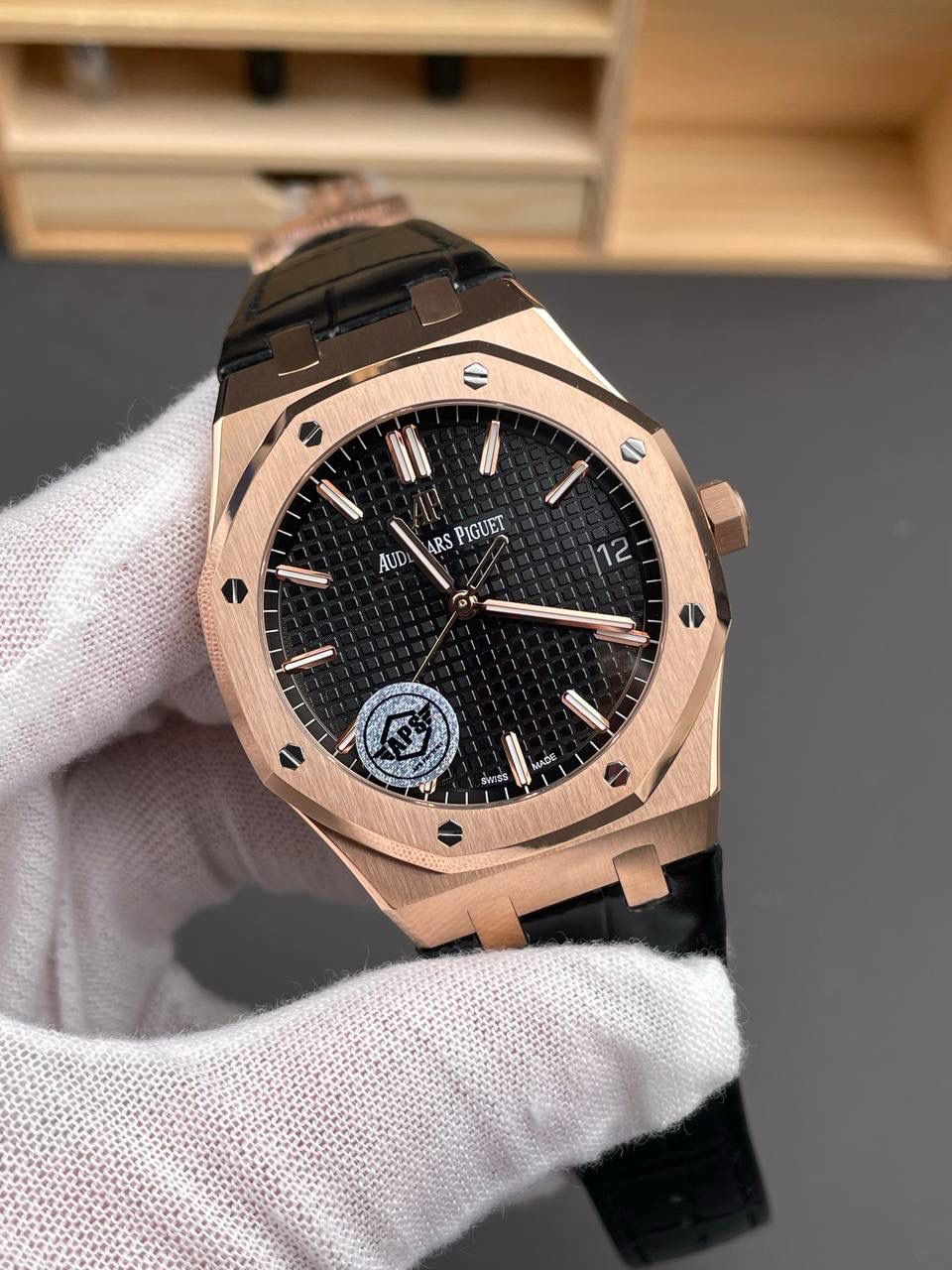 🚀爱彼玫金15500 皮带款/41mm/4302机💯