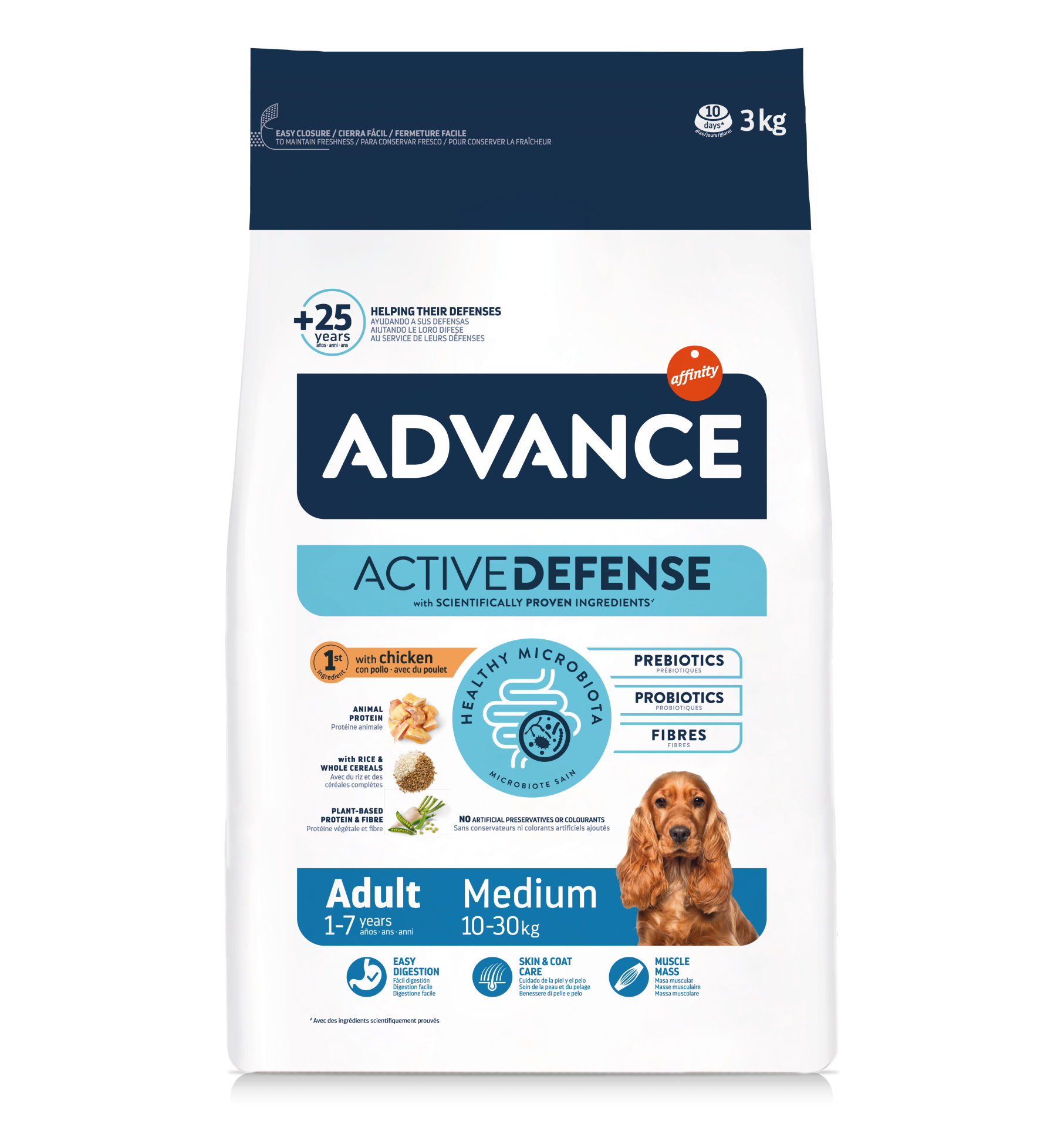 ADVANCE日常護理中型成犬糧 3KG（適合體重10-30kg/年齡1-7歲）
