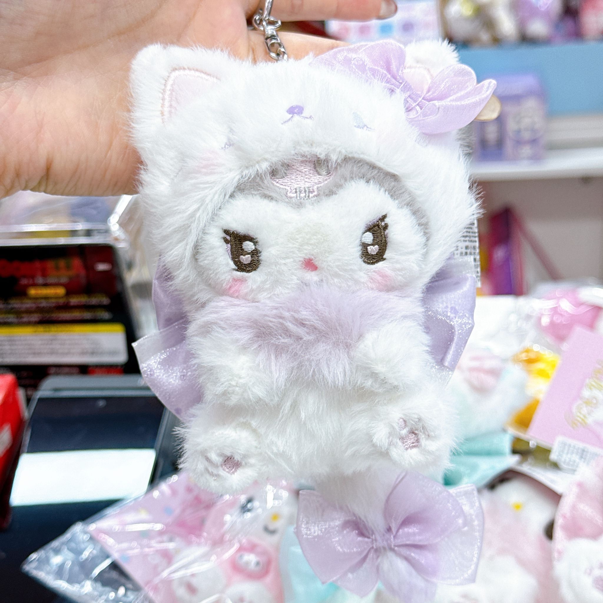 日本直送日本版白色貓咪系列公仔掛飾