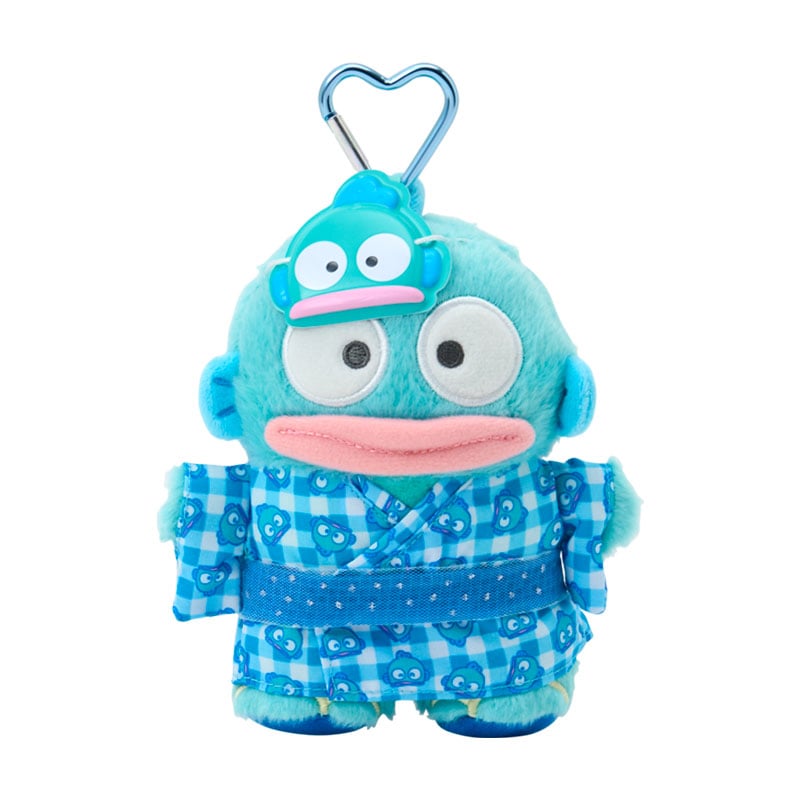 現貨｜Sanrio Hangyodon 水怪 夏日祭典系列 日版 吊飾 毛公仔 連心形扣 (04192-1)