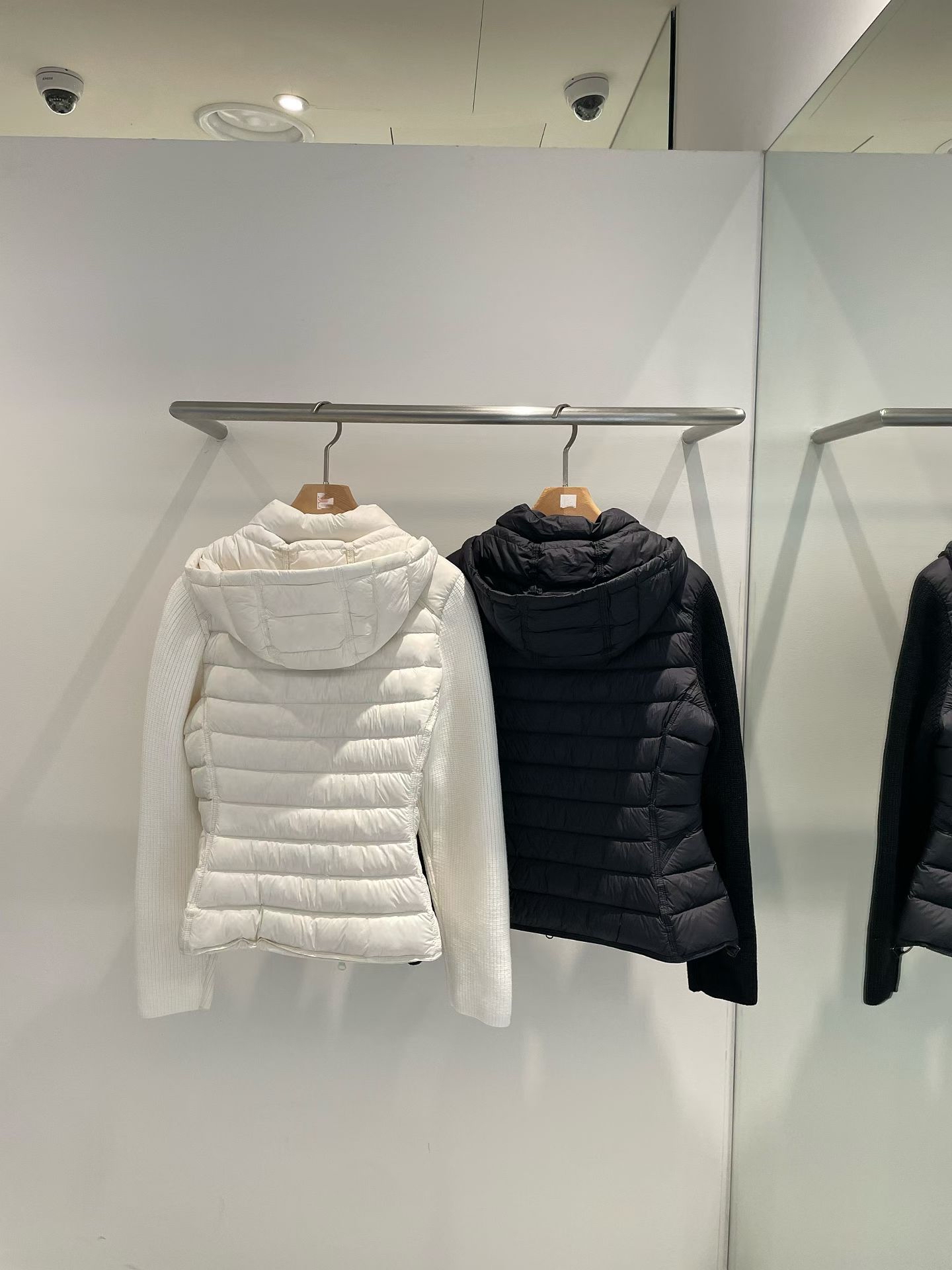 Quilted hood slim leisure jacket
