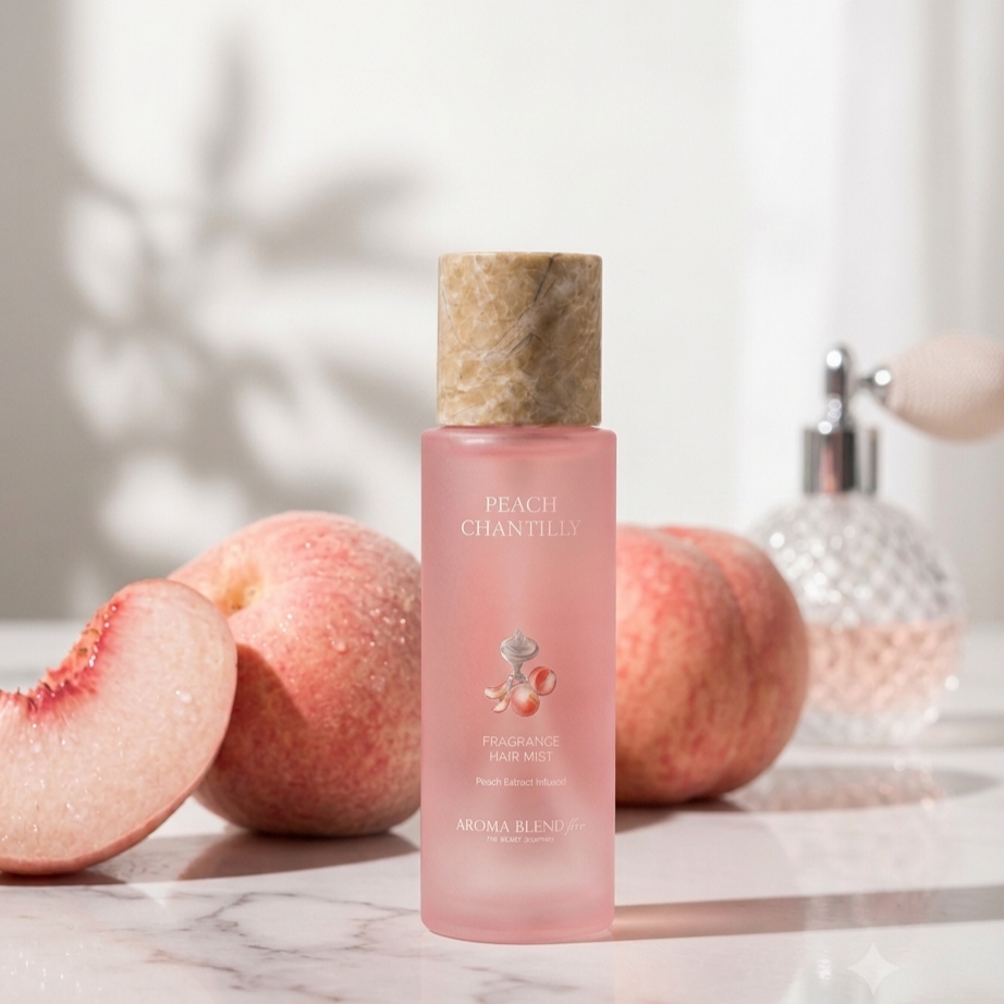 【✨️日本 🇯🇵 AROMA BLEND bar PEACH CHANTILLY fragrance hair mist 桃子香氛護髮噴霧✨️】30ml  