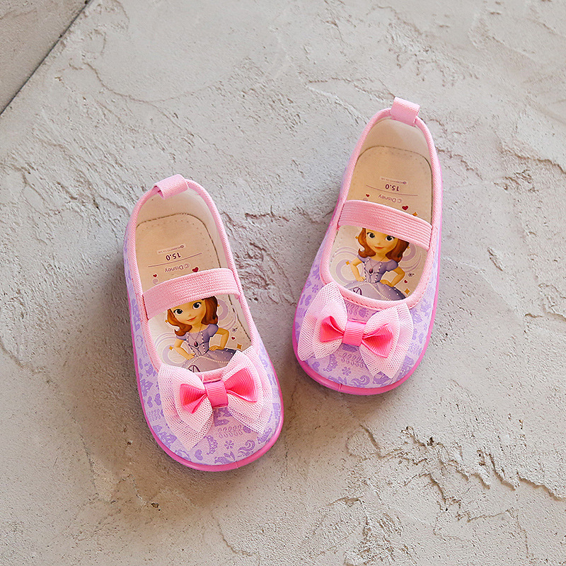 新款 Disney 公主小童帆布鞋 -1件 現貨