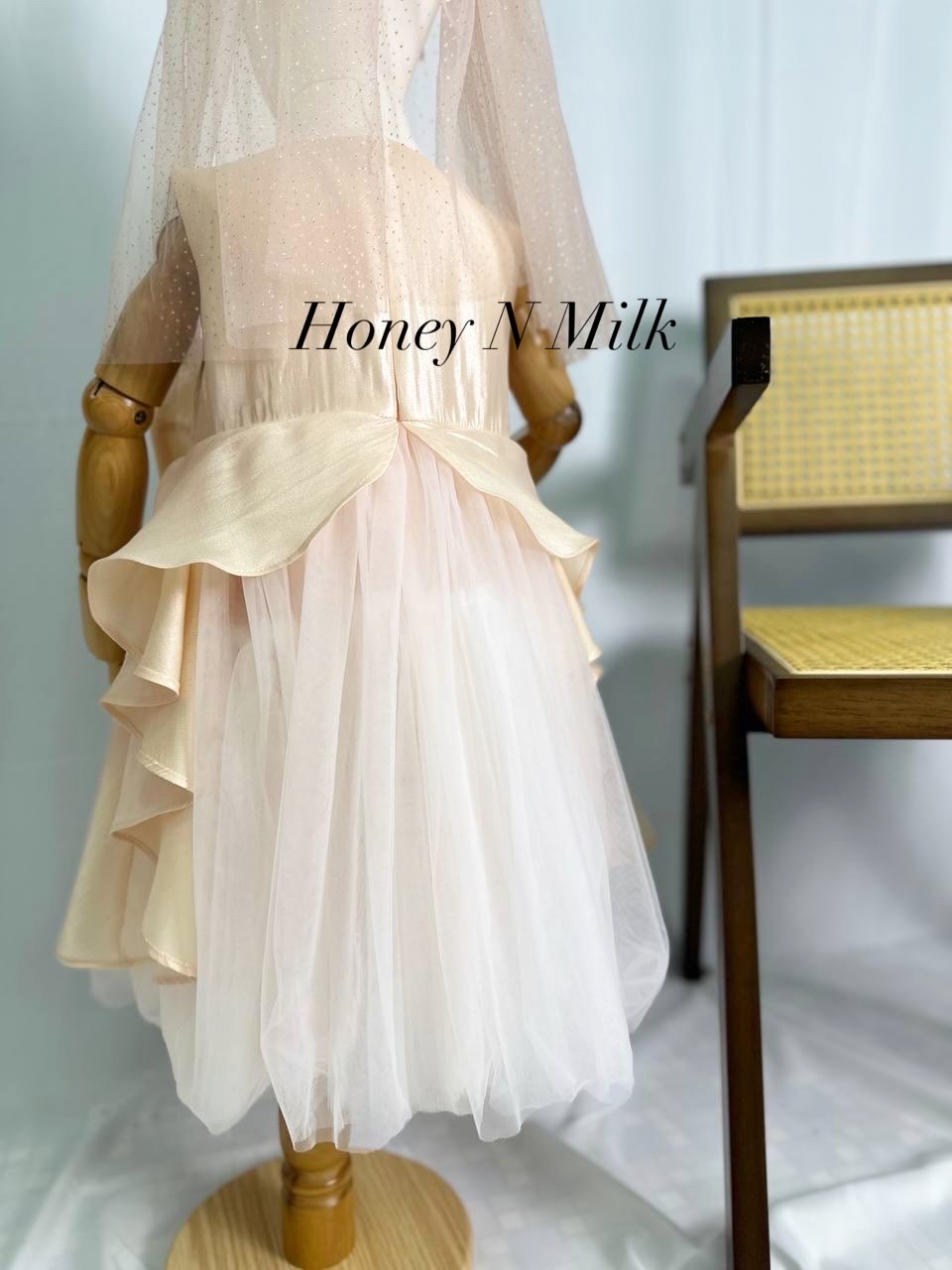 Adriana Pearl Flesh Gown 