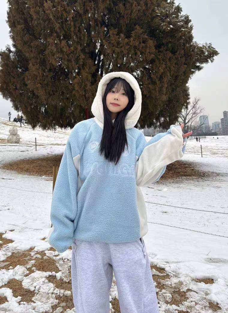 已售罄❌Iu同款 Brother Unisex毛毛Hoodie （七色）