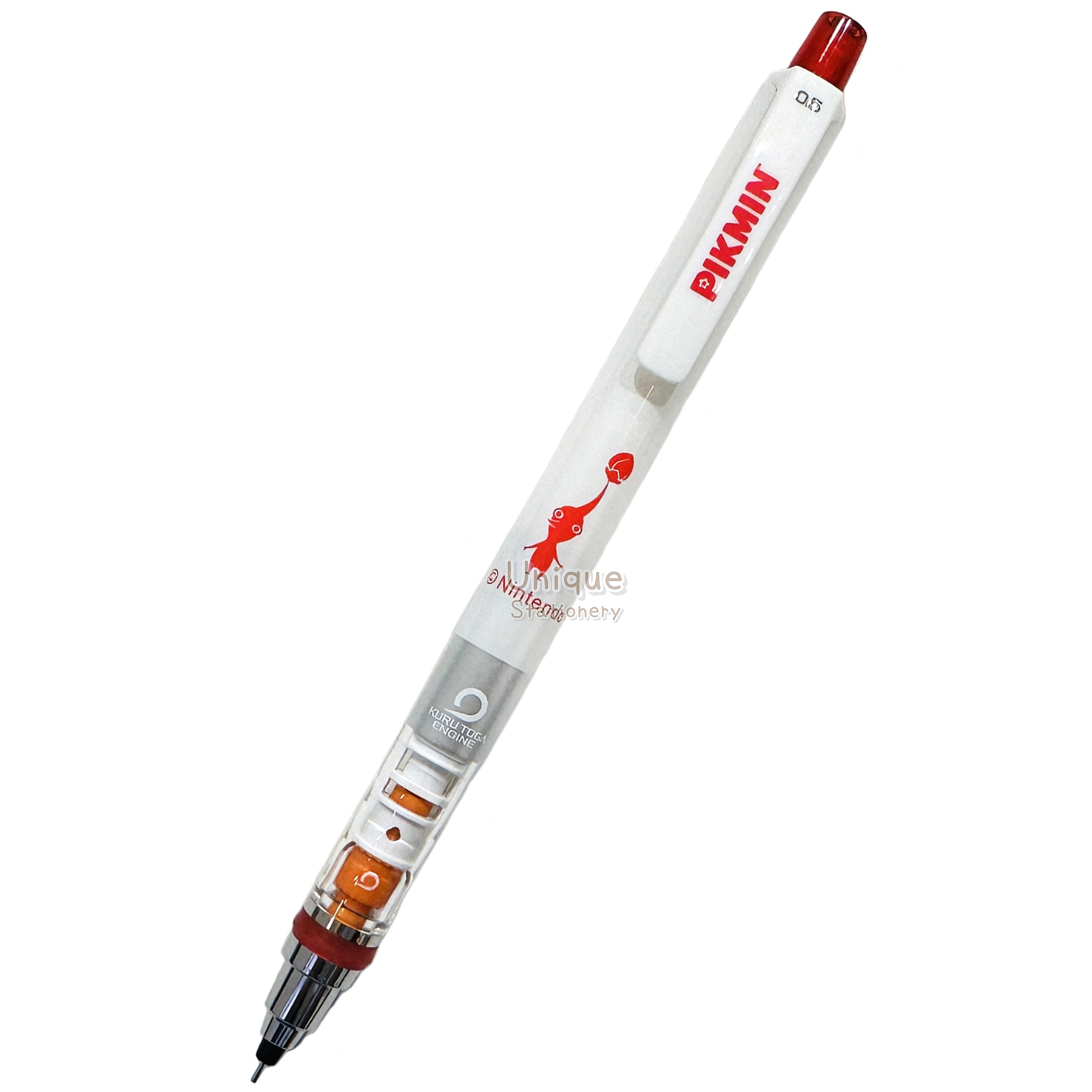 現貨｜皮克敏 Pikmin 日本製 Uni KURU TOGA 0.5mm 不斷芯旋轉自動 鉛芯筆 (706395)