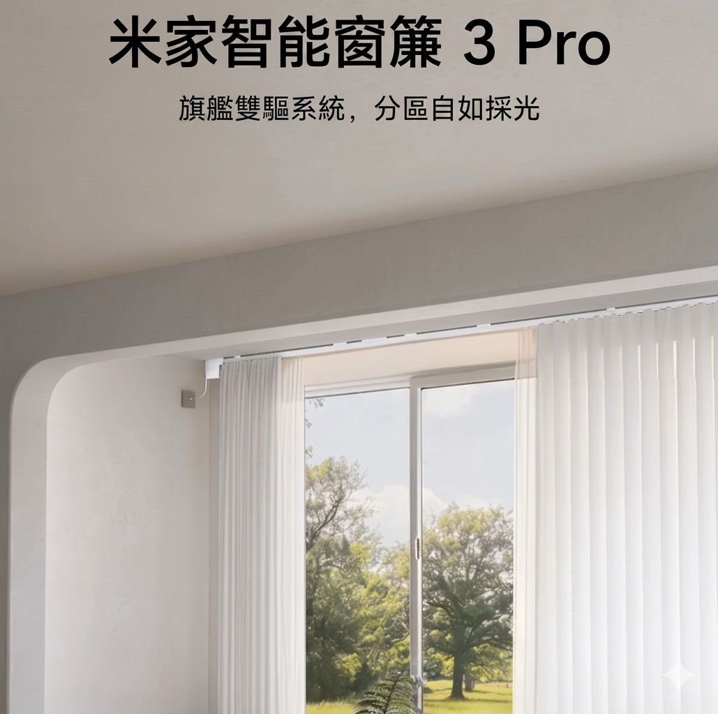 小米智能窗簾 3 pro 香港三腳插頭 (預購產品)