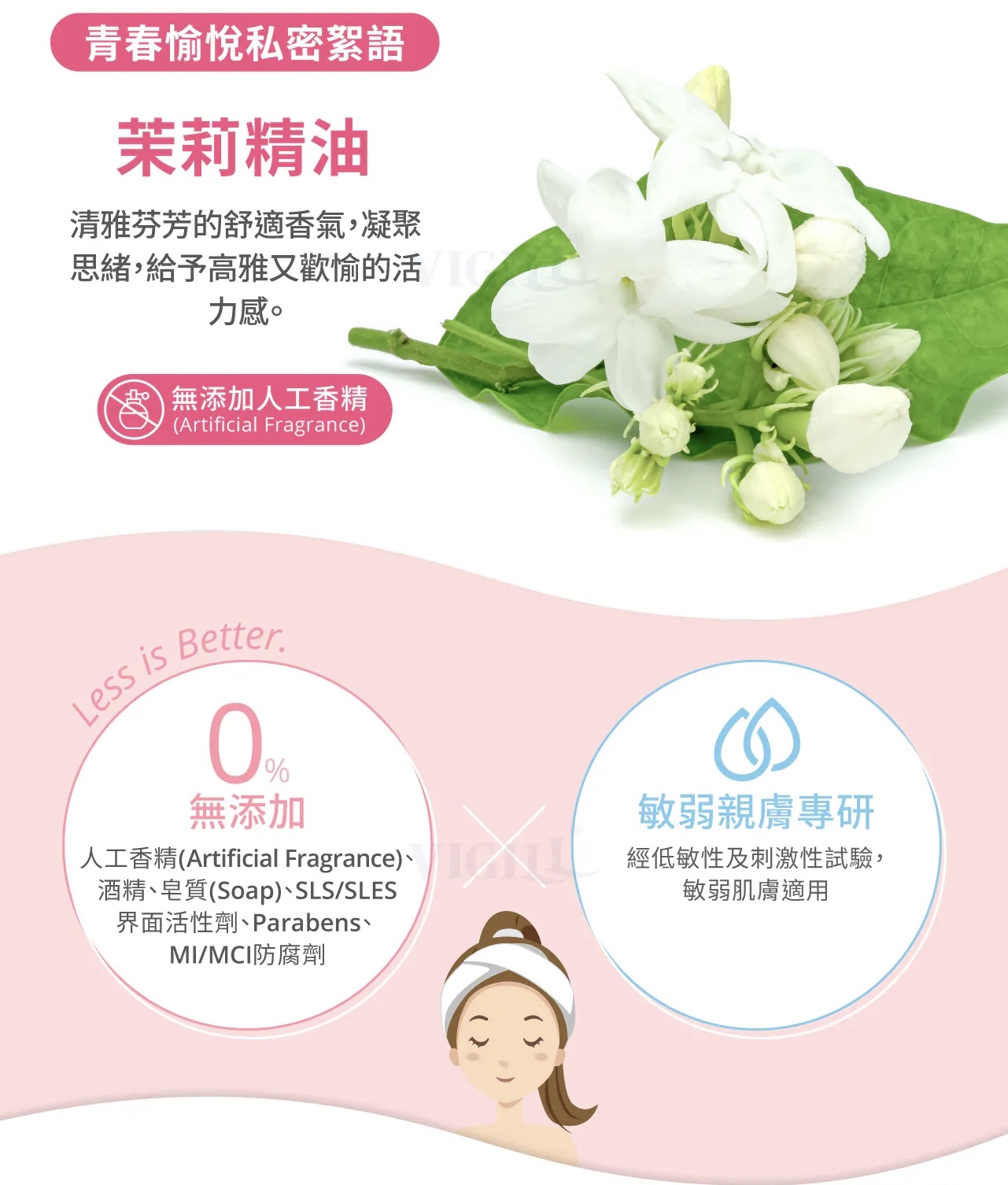 VIGILL 私密精油沐浴露(少女型) 140ml - 初經後少女適用 (最佳使用日期:2026年8月24日)