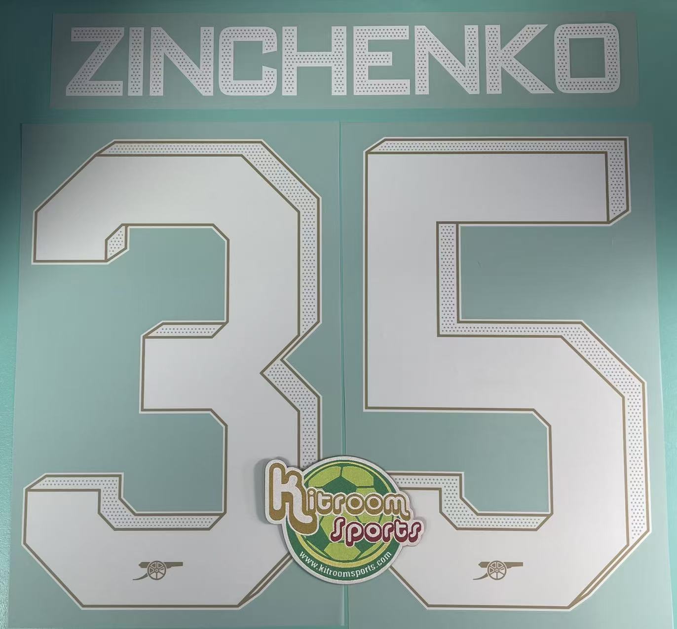 2023-24 Arsenal Home UCL Nameset #35 ZINCHENKO