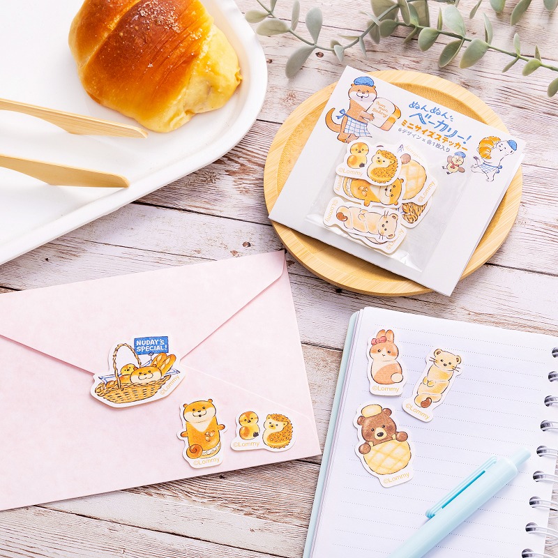 日本預訂📍可愛謊言的水獺麵包店造型系列 - 貼紙套裝 20/3日本開售