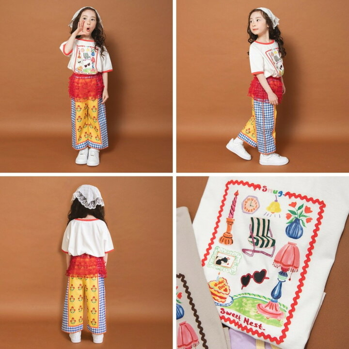 🇯🇵預訂 日本直送🇯🇵Branshes x Rii系列三色水彩圖案印花波浪紋寬鬆短袖T恤