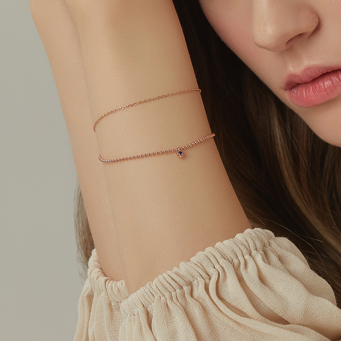 DIDIER DUBOT Miss Doux 玫瑰金手鏈 (JDRBRXF149B)