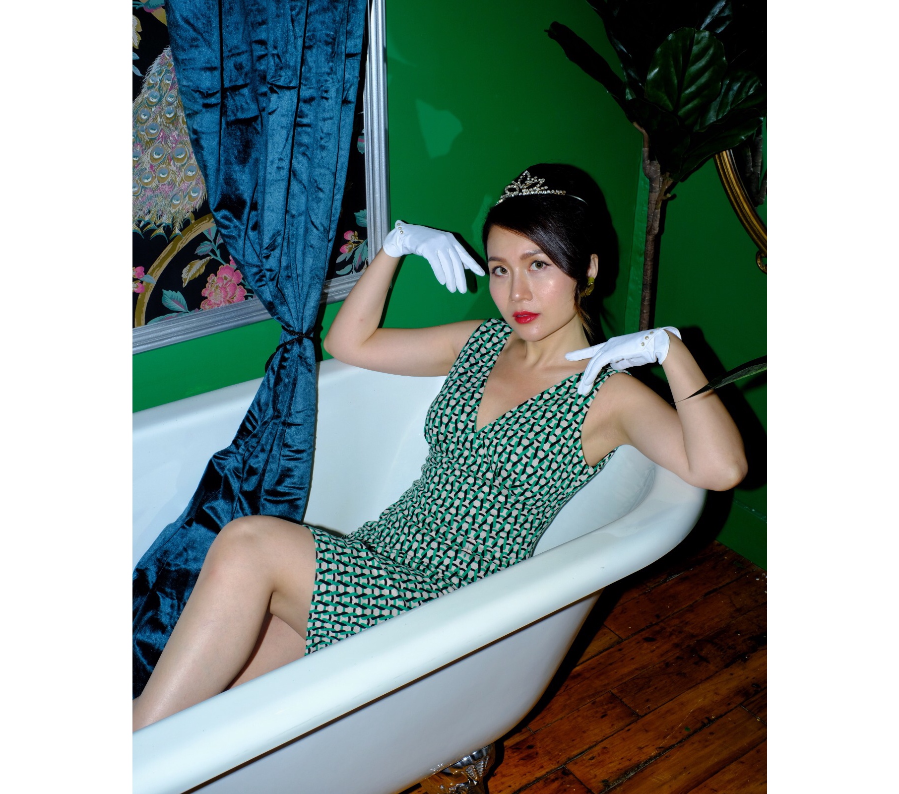 (Ready-Made) The 90s Party Queen Style Diana Dress (FM156)