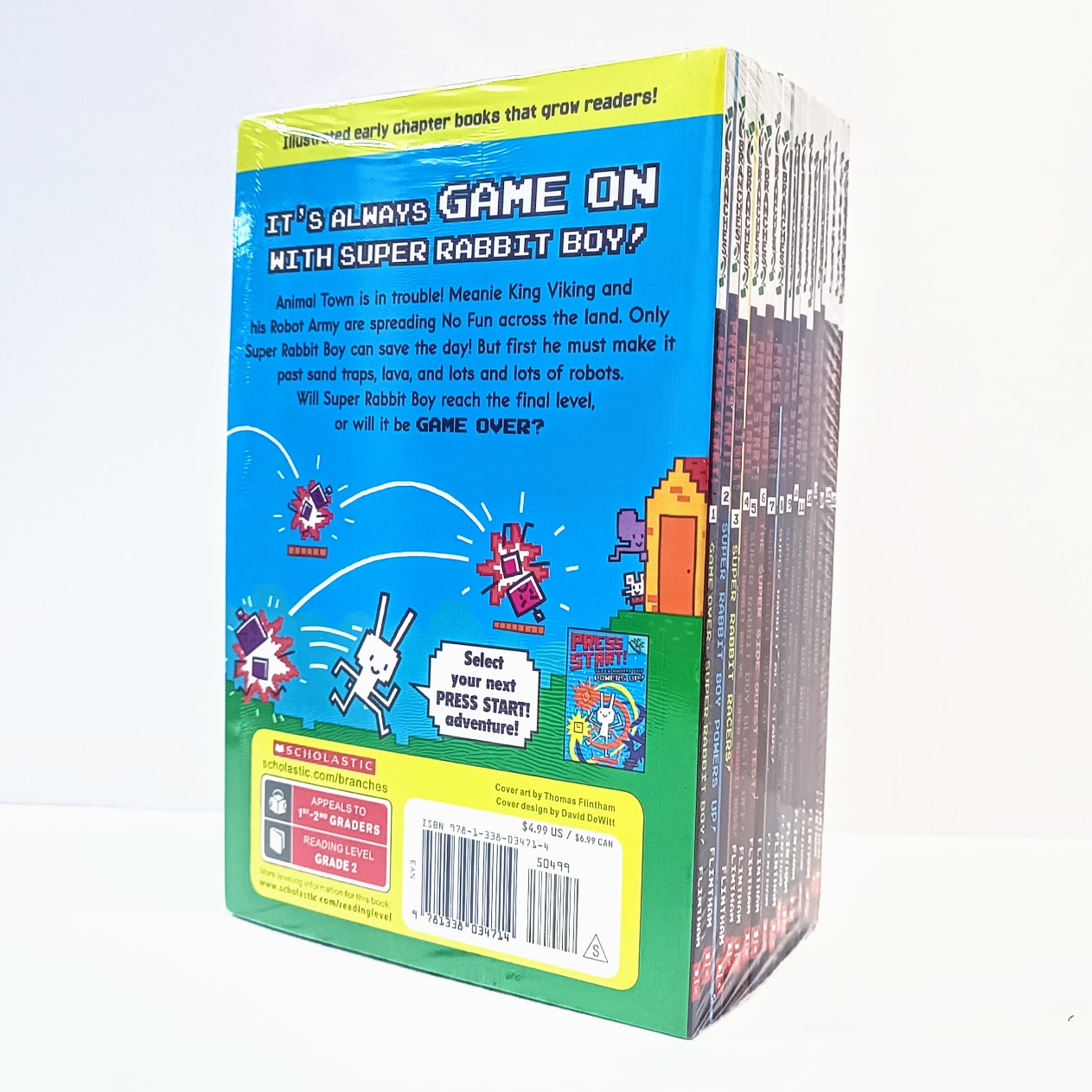 Press Start! Series|  Super Rabbit Boy Powers Up! (1- 16 books)   Branches|S103 