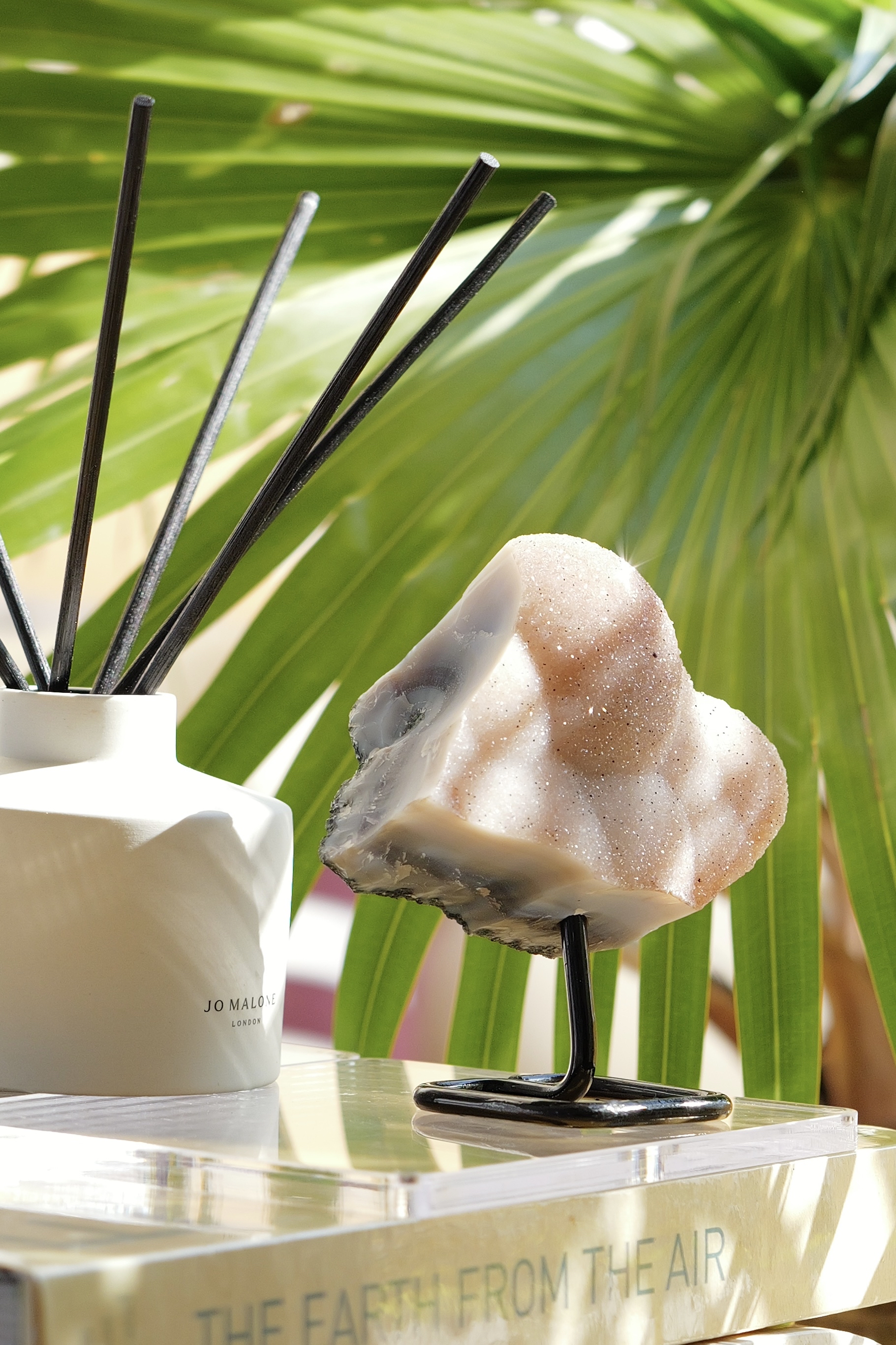 ༒14.5cm閃閃沙糖粉橙瑪瑙擺件༒AG.A31C58G7NN-RA27*3nm~