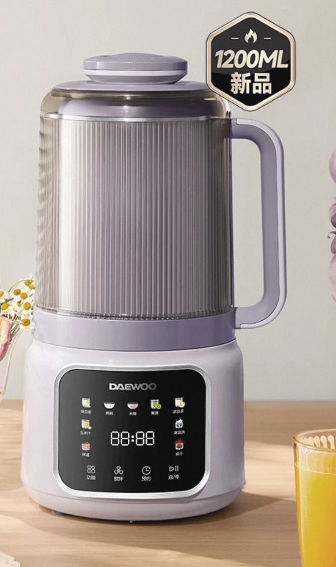 DAEWOO 大宇多功能大屏破壁機 蒸氣微豆漿機 1.2L SM16 香港三腳插頭 (預購產品)