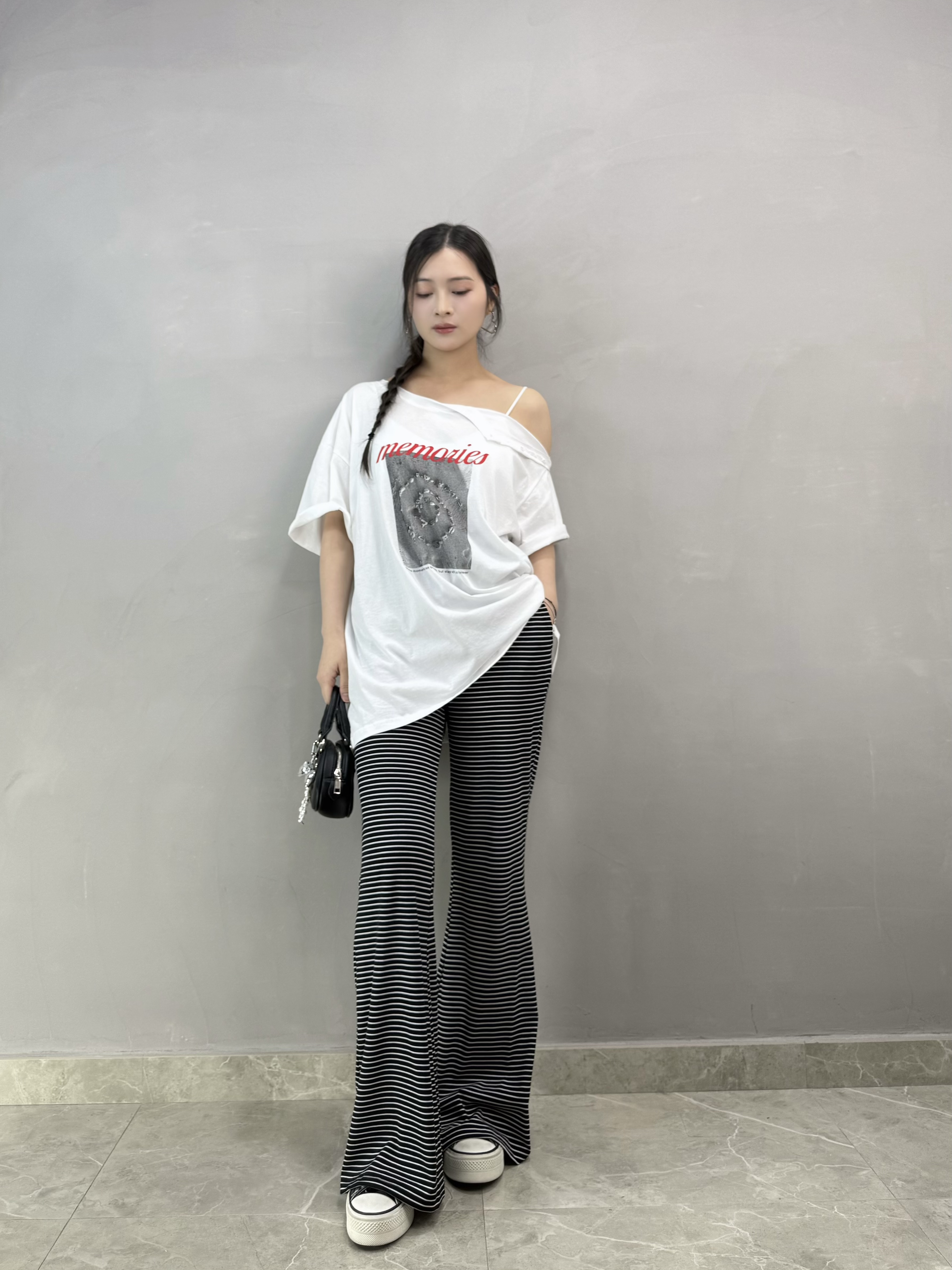 Z81 兩著扣鈕Print Tee