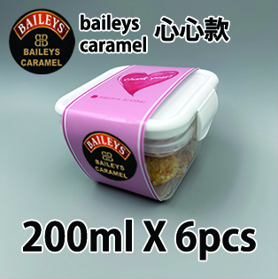 【心心紙腰封】百利甜酒焦糖味200ml小禮密實盒 X 6盒
