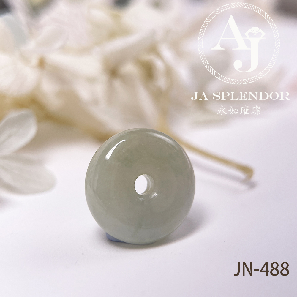 JN-477/483/488 天然翡翠A玉 冰潤雪梨黃小平安扣