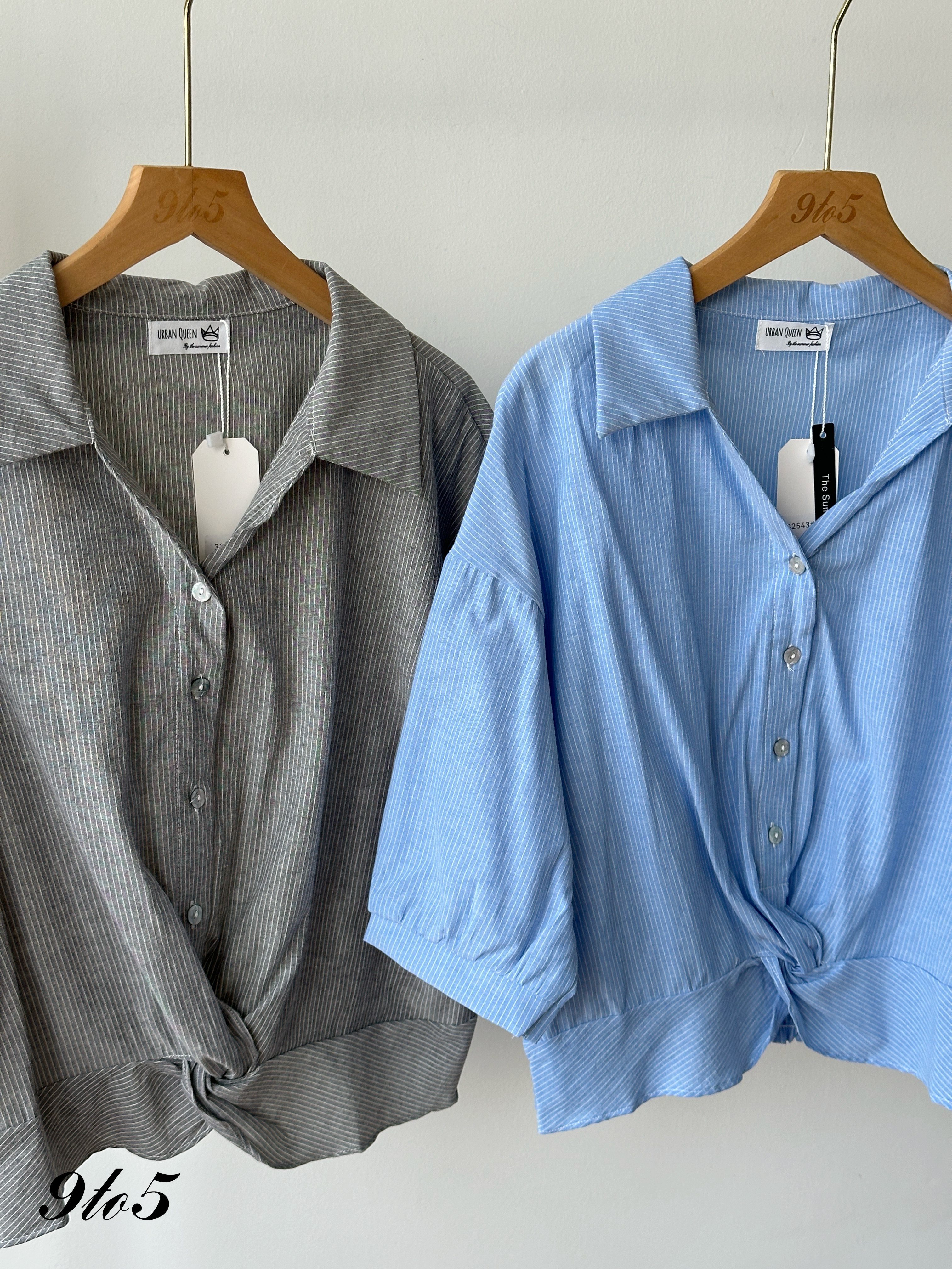 T4338 Half Sleeve Stripe Shirt - 4 Colors 