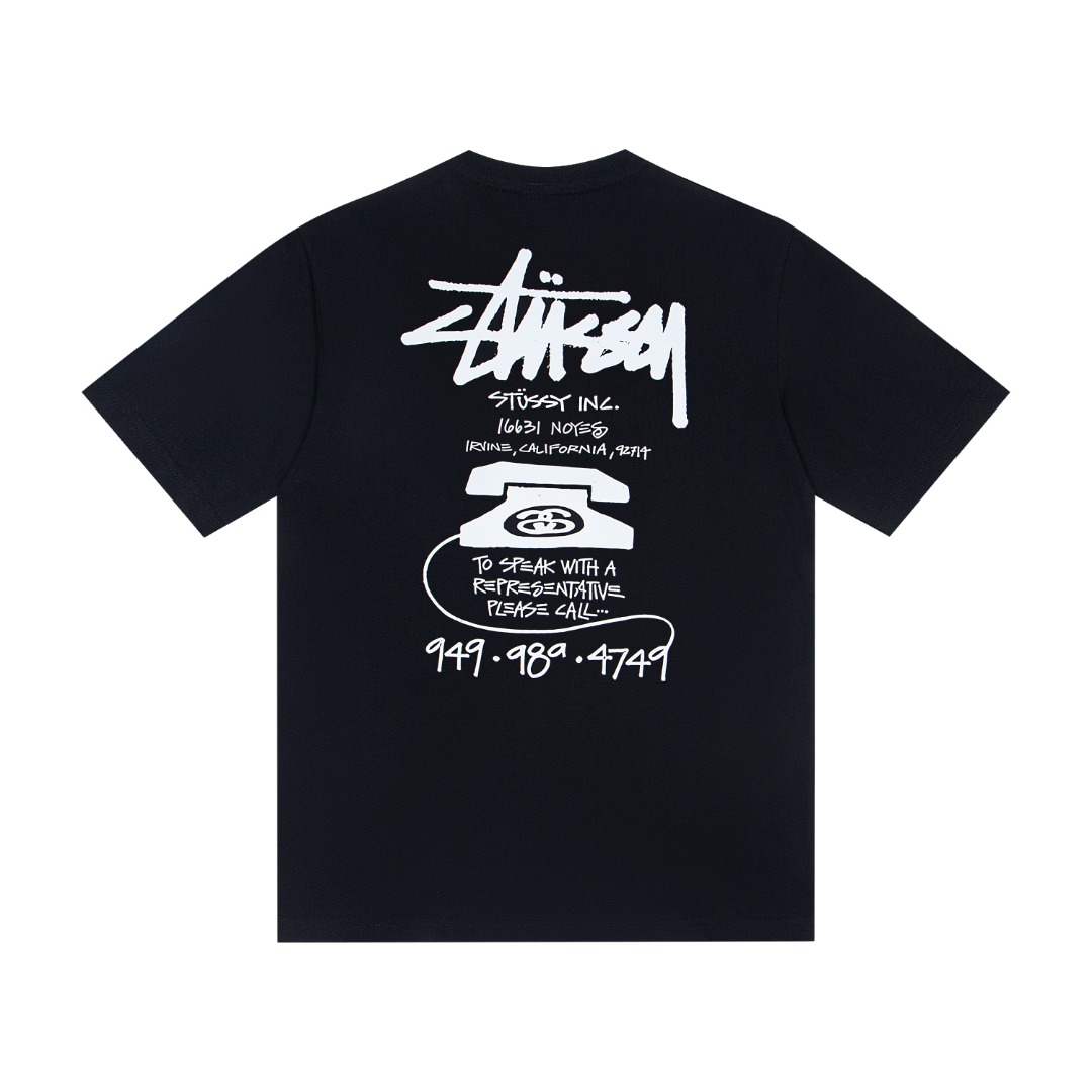 Stussy Old Phone Pigment Dyed Tee