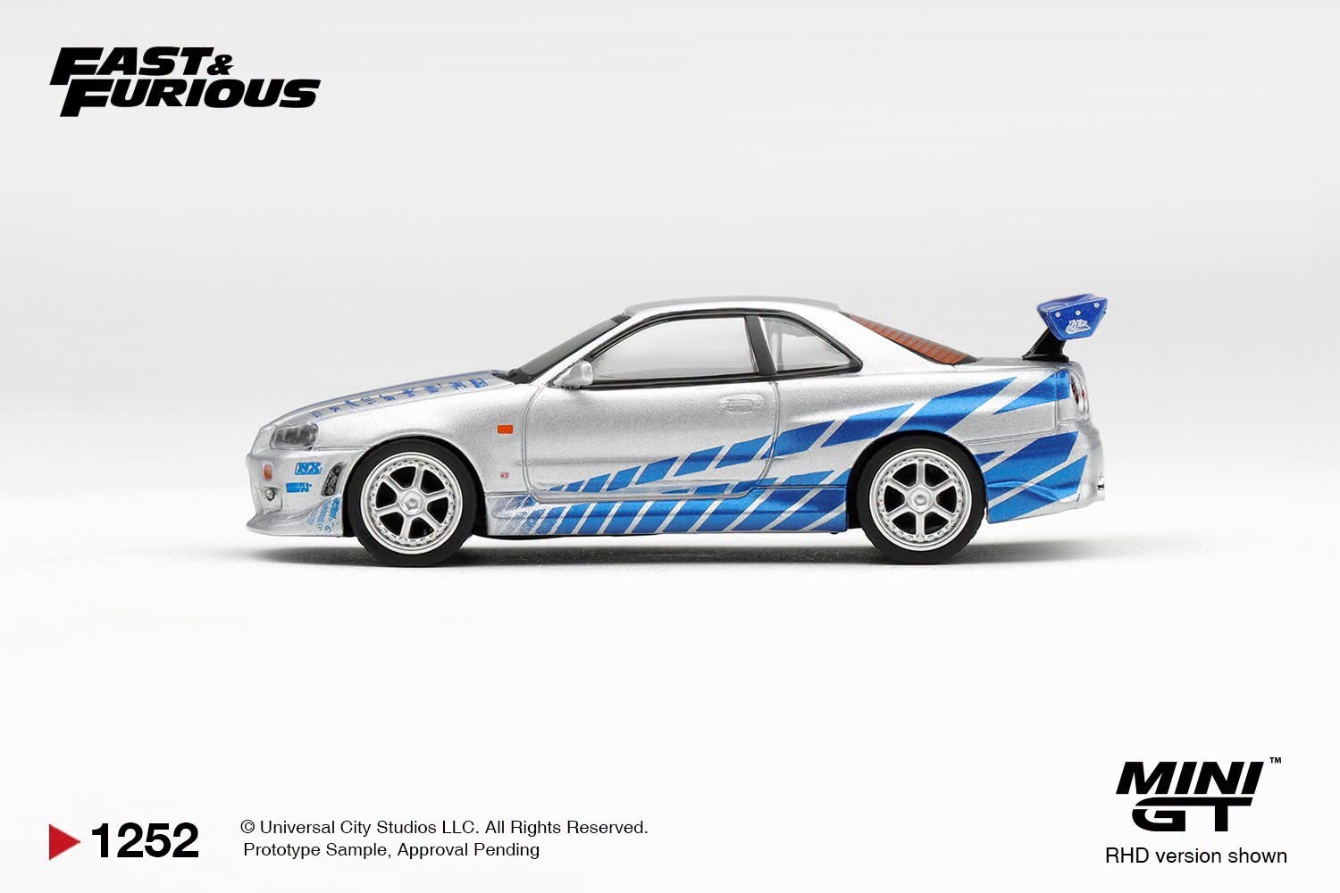 Pre Order - MINI GT ( MGT01252 ) Nissan Skyline GT-R  C-West  "2 Fast 2 Furious"  Brian O'Conner / Blister Packaging / MINIGT 預訂優惠價 Pre-Order Price: HK$116