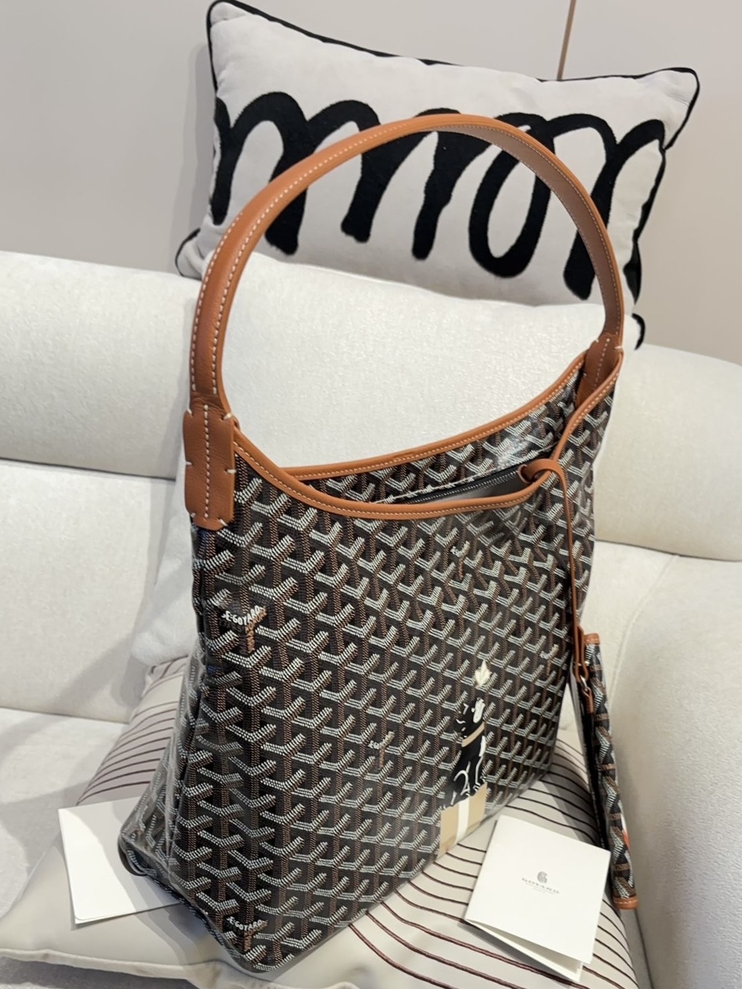Goyard boheme Hobo Tan 100%Authentic, 98%New✅收據✅Dust bag