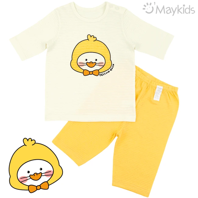 Maykids 7分袖家居服 (黃鴨仔)