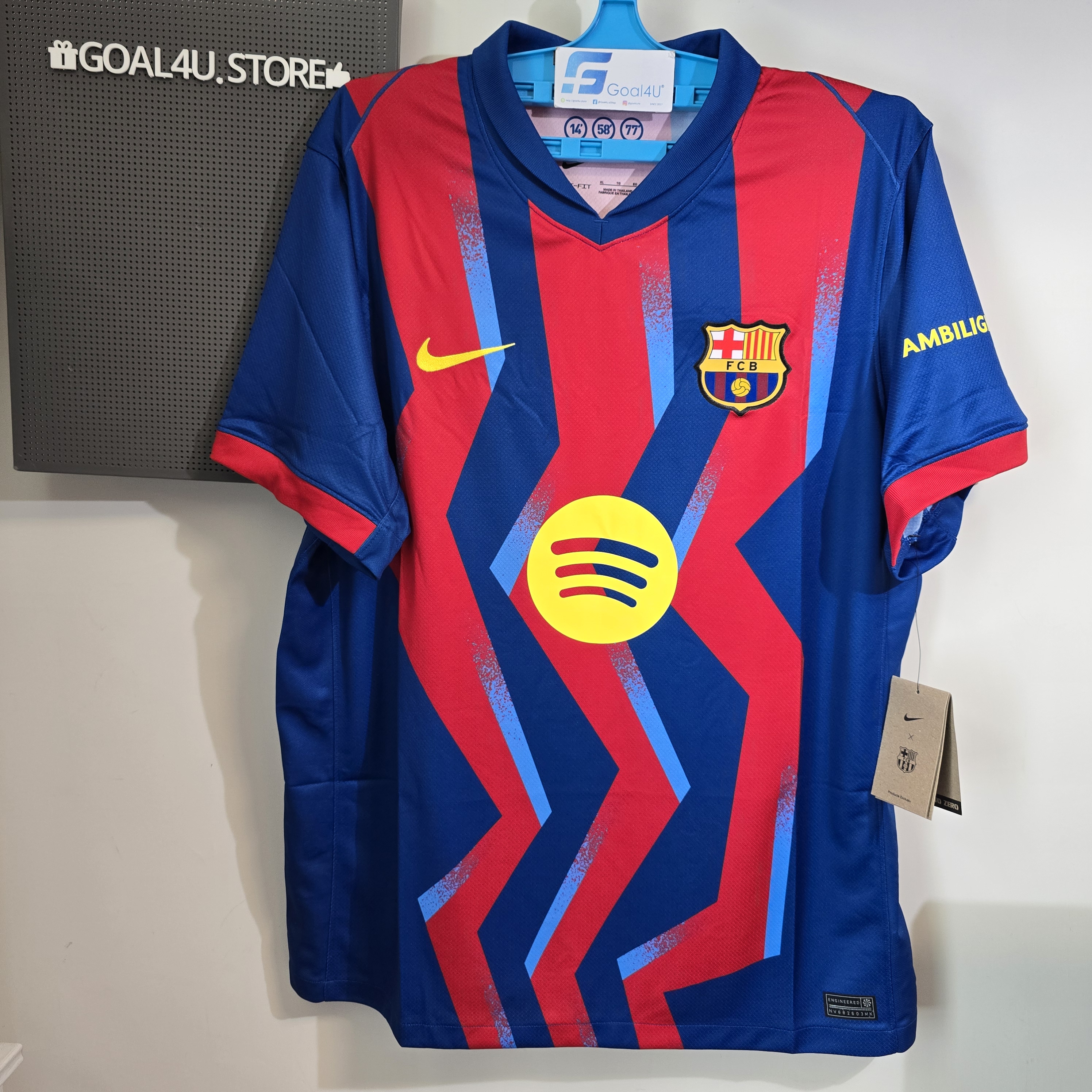 Nike Barcelona 巴塞羅拿 2025-26 「El Clásico」四客球迷版球衣 (可加印字章) FZ1304