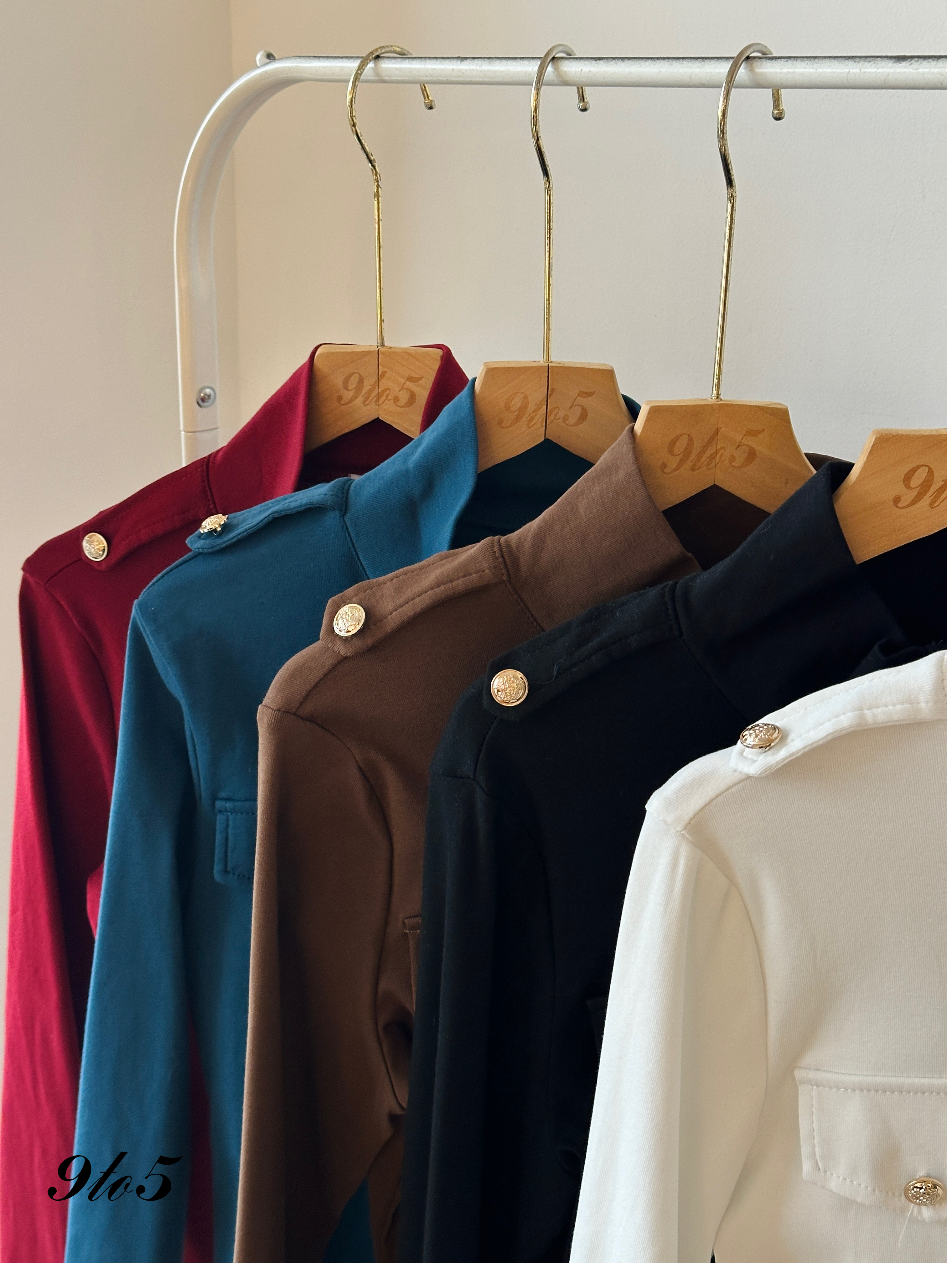 T3935 Mock Neck Top - 5 Colors