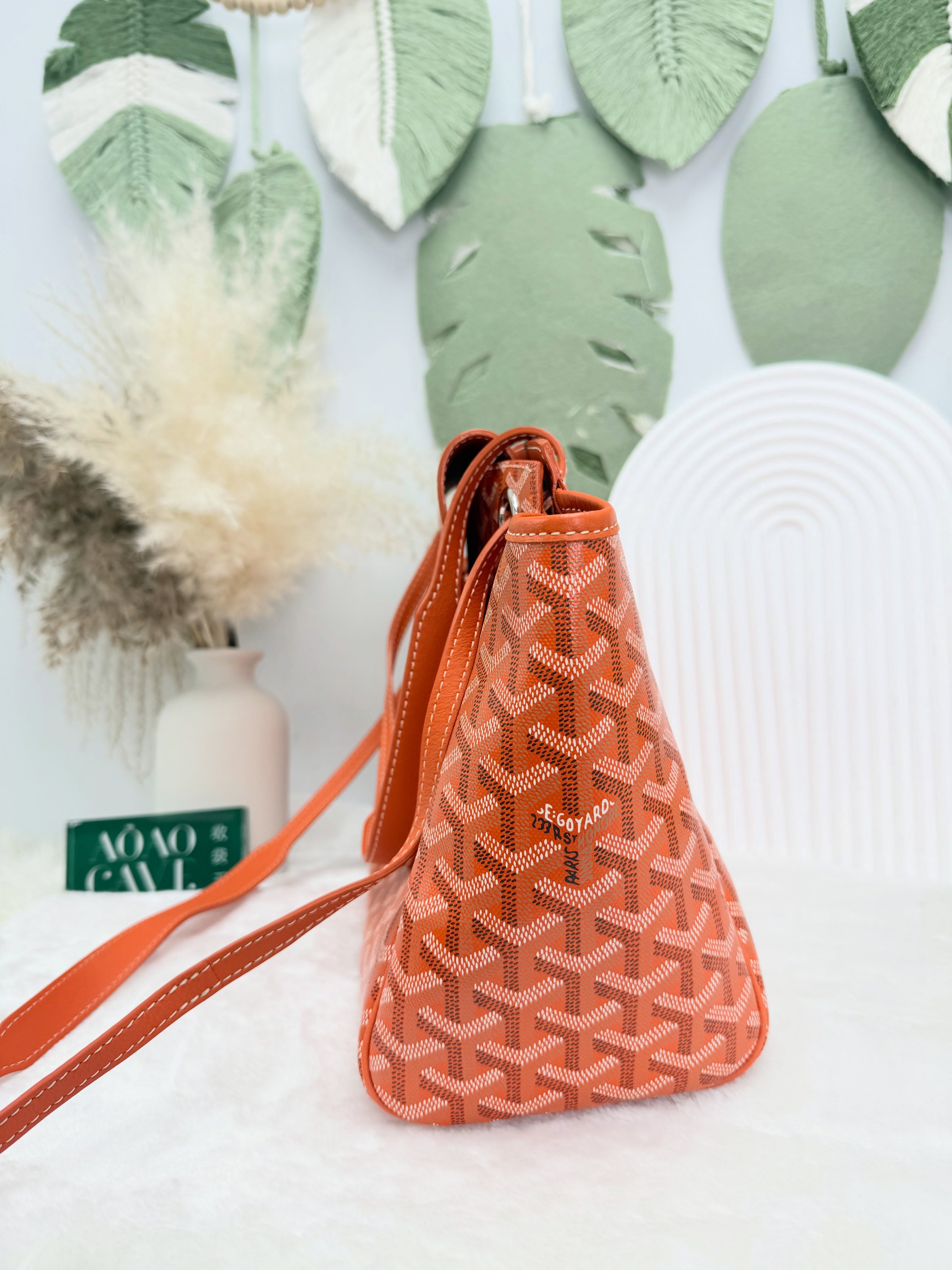 Goyard 🔥PRE OWNED 🛍️rouette Souple pm 橙色 有塵袋 有單🧡