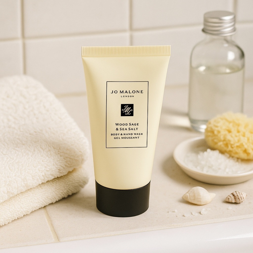 $65支。2支以上$55支,Jo Malone Wood Sage & Sea Salt 潔膚露30ml