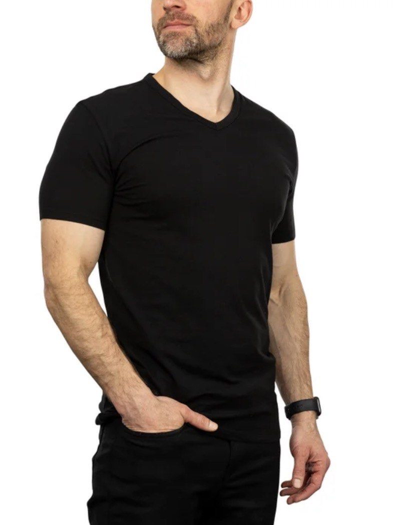 加拿大今日快閃數量有限 加拿大 Costco 🇨🇦 直送香港 CK Calvin Klein 男裝 V領 v-neck 全棉底衫 T-shirt 內衣 上身 1套4件 白色/黑色