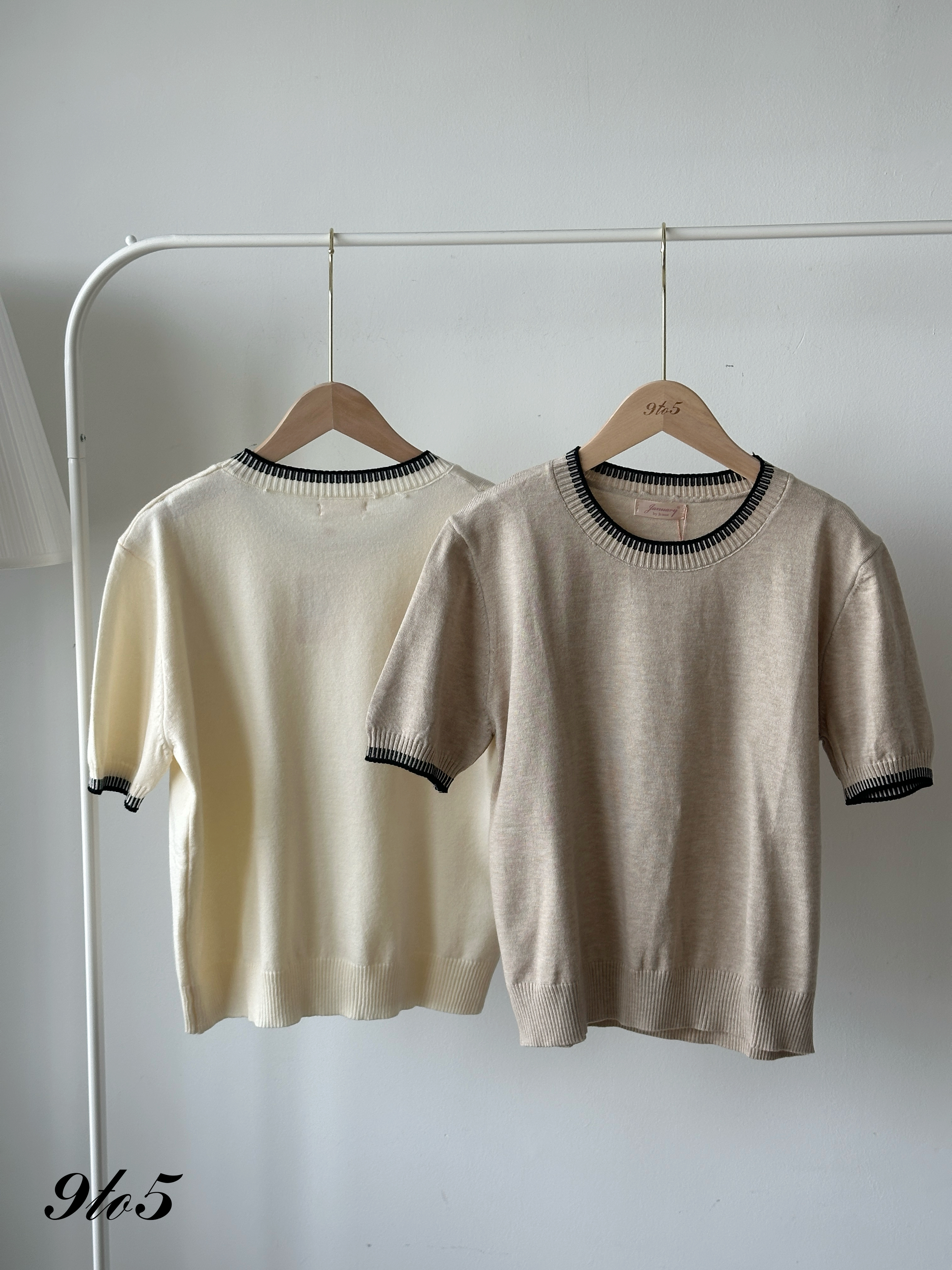 T4187 Round Neck Knit Top - 4 Colors 