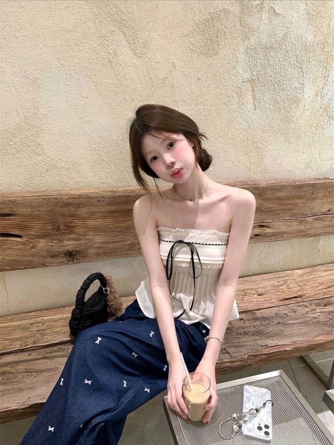 TP489蕾丝花边抹胸