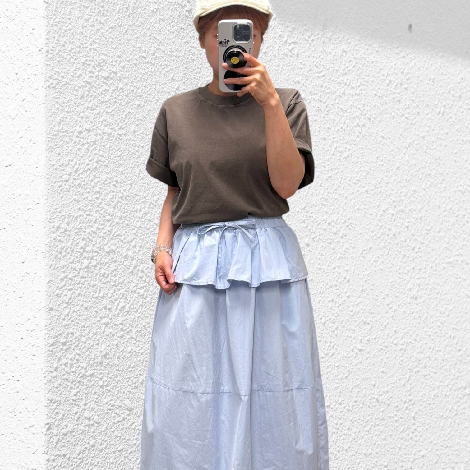 221272 淨色洗水Tee